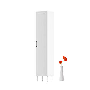 Bny112-beyaz Tek Kapakli Banyo Dolabi