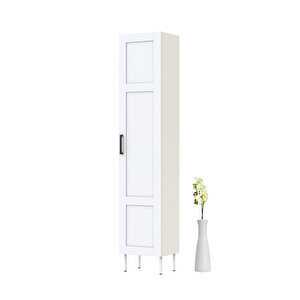 Bny115-beyaz Tek Kapakli Banyo Dolabi
