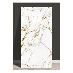 30x60 Cm Gold Damar Mermer Desenli Kendinden Yapışkanlı Mutfak Banyo Wc Kaplama Pvc Panel mr10