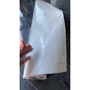 Bien Exclusive (50CM X 2MT), 1 M² Cm Şeffaf Buzlu Cam Premium Yapışkanlı Kaplama Pvc Folyo F-02