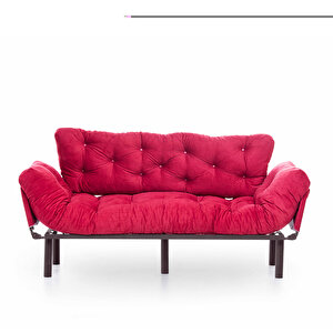 Nitta Üçlü Kanepe Bordo Bordo