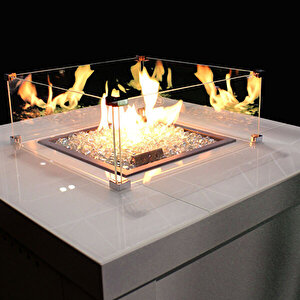 Lhotse 817-B GB Dış Mekan Isıtıcı Cam Boncuklu Beyaz - Kılıf Hediyeli