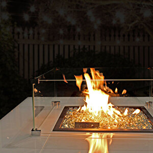 Lhotse 817-B GB Dış Mekan Isıtıcı Cam Boncuklu Beyaz - Kılıf Hediyeli