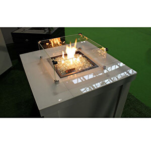 Lhotse 817-B GB Dış Mekan Isıtıcı Cam Boncuklu Beyaz - Kılıf Hediyeli