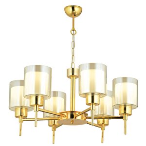 Cemre 6 Lı Gold Modern Yatak Odası Salon Avize