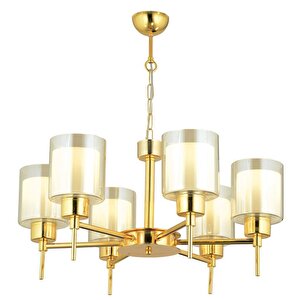 Cemre 6 Lı Gold Modern Yatak Odası Salon Avize