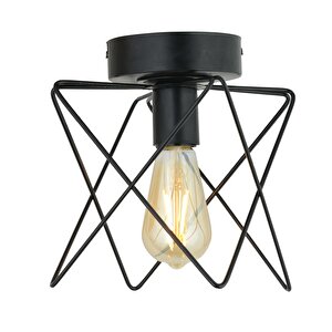 Mondi Siyah Modern Plafonyer Genç Odası Mutfak Yatak Odası Avize