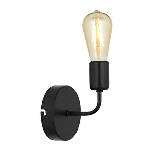 Core Siyah Duvar Lambası Yatak Odası-yatak Başı-banyo İçin Modern Retro Aplik
