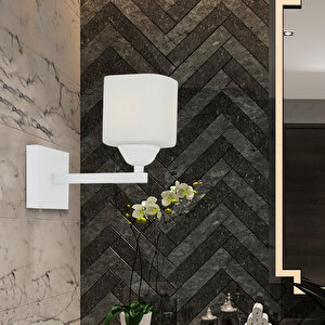 Minel Beyaz Duvar Lambası Yatak Odası-yatak Başı-banyo İçin Modern Aplik