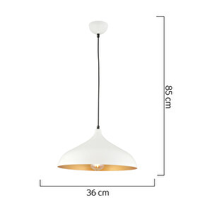 Pera Beyaz Tekli Modern Retro Sarkıt Salon Avize