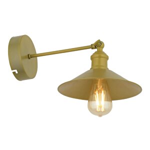 Yekta Gold Duvar Lambası Yatak Odası-yatak Başı-banyo İçin Modern Aplik