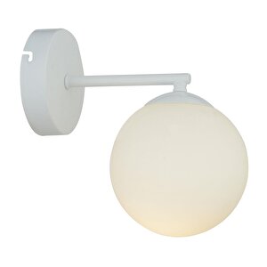 Elvin Beyaz Duvar Lambası Yatak Odası-yatak Başı-banyo İçin Modern Aplik