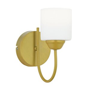 Esila Gold Boyalı Duvar Lambası Yatak Odası-yatak Başı-banyo İçin Modern Aplik