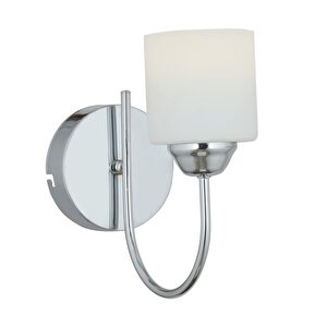 Esila Krom Kaplamalı Duvar Lambası Yatak Odası-yatak Başı-banyo İçin Modern Aplik