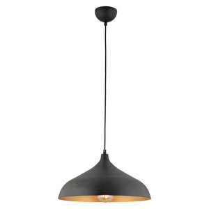 Pera Siyah Tekli Modern Retro Sarkıt Retro Salon Avize