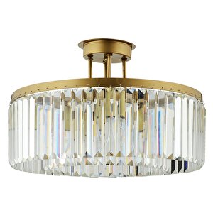 Kanvas 45'lik Eskitme Kristalli Taşlı Modern Tasarım Kristal Salon Avize