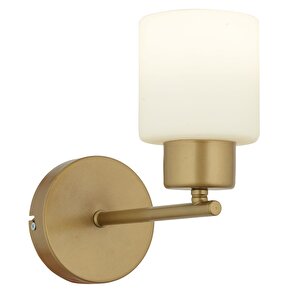 Lima Eskitme Beyaz Cam Duvar Lambası Yatak Odası-yatak Başı-banyo İçin Modern Aplik