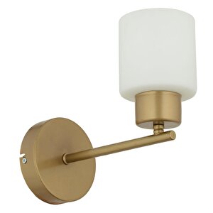 Lima Eskitme Beyaz Cam Duvar Lambası Yatak Odası-yatak Başı-banyo İçin Modern Aplik