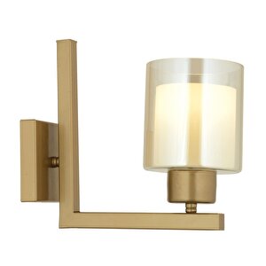 Tisse Eskitme Boyalı Çift Camlı Duvar Lambası Yatak Odası-yatak Başı-banyo İçin Modern Aplik