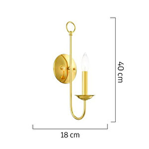 Talıs Gold Duvar Lambası Yatak Odası-yatak Başı-banyo İçin Modern Aplik