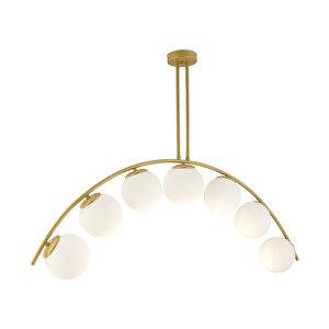 Fralde 7 Li Gold Modern Mutfak Cafe Restoran Için Uygun Retro Salon Avize Yedili