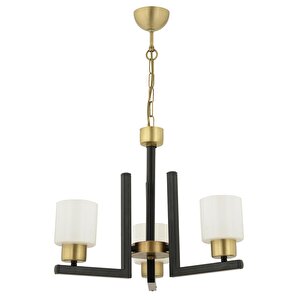 Torqu 3 Lü Siyah Eskitme Modern Yatak Odası Mutfak Oturma Odası Salon Avize