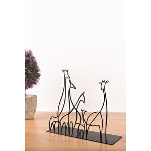 Metal Masa Üstü Biblo Giraffa 18x20 Cm Myk1403