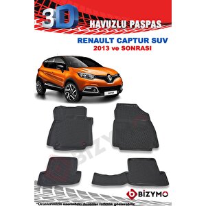 Renault Captur Suv 2013 Ve Sonrası 3d Paspas Takımı Bizymo