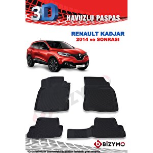 Renault Kadjar Suv 2014 Ve Sonrası 3d Paspas Takımı Bizymo