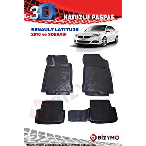 Renault Latitude Sedan 2010+ 3d Havuzlu Paspas Takımı Bizymo