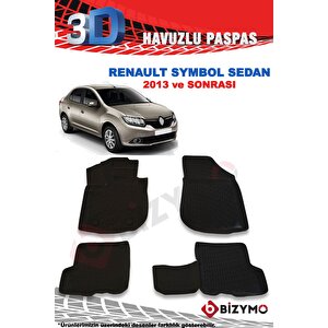 Renault Symbol Sedan 2013 Ve Sonrası 3d Paspas Takımı Bizymo