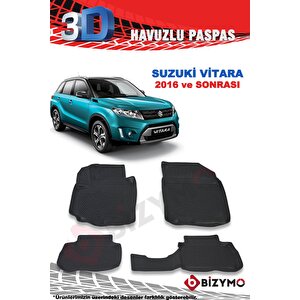 Suzuki Vitara 2016 Ve Sonrası 3d Havuzlu Paspas Takımı Bizymo