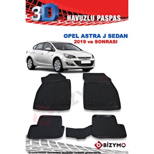 Opel Astra J Sedan 2019 Ve Sonrası 3d Paspas Takımı Bizymo