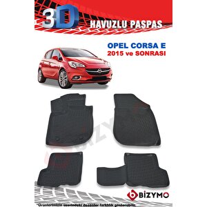 Opel Corsa E 2015 Ve Sonrası 3d Paspas Takımı Bizymo