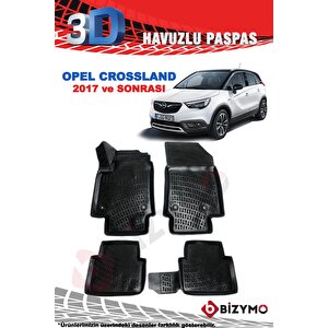 Opel Crossland 2017 Ve Sonrası 3d Paspas Takımı Bizymo