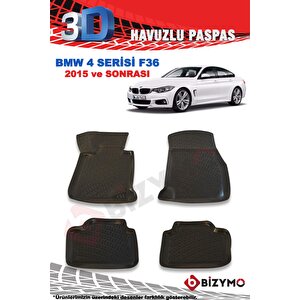 Bmw 4 Serisi F36 2015 Ve Sonrası 3d Paspas Takımı Bizymo