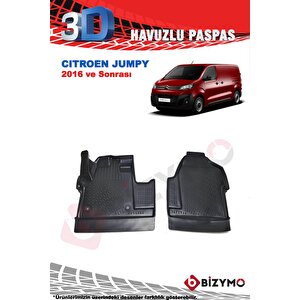 Citroen Jumpy 2016 Ve Sonrası 3d Havuzlu Paspas Takımı Bizymo