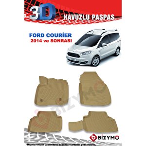 Ford Courier Combi 2014 Ve Sonrası 3d Bej Paspas Takımı Bizymo