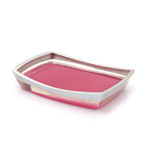 Gri-pembe Poliresin Sabunluk Pl-9039-sdpk