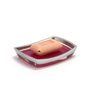 Gri-pembe Poliresin Sabunluk Pl-9039-sdpk
