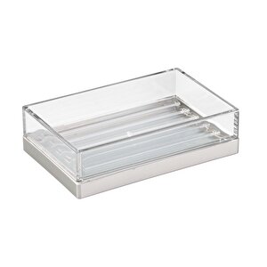 Modern Gümüş Tasarımlı Sabunluk 41080es
