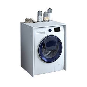Kapaksız Çamaşır Makinesi Alt Dolabı - Beyaz Cm1