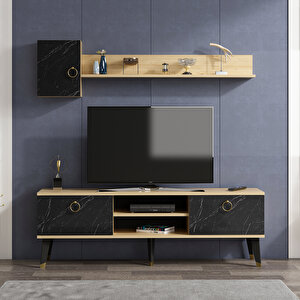 Alfa Tv Ünitesi SafirMeşe-Royal Mermer Safir Meşe