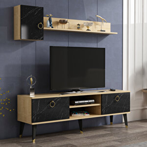 Alfa Tv Ünitesi SafirMeşe-Royal Mermer Safir Meşe
