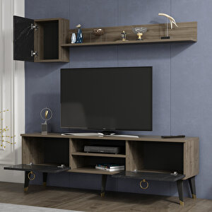 Alfa Tv Ünitesi Ceviz-Royalmermer Ceviz