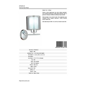 Oval Aplik E27 12w 20x27cm Metal Krom Dorbien-ap-65245-1k