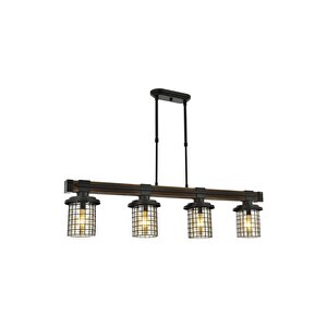 Sığınak Modern Avize E27 48w 95x15cm Metal Eskitme Avonni-av-4216-4ey