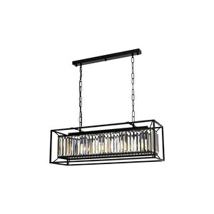 Arthur Modern Avize E27 48w 80x22cm Metal Siyah Avonni-av-1667-4y-bsy