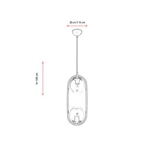 Catch Modern Avize E27 24w 16cm Metal Siyah Avonni-av-4275-2bsy