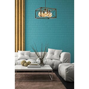 X Modern Avize E27 48w 45cm Metal Eskitme Avonni-av-1732-4e